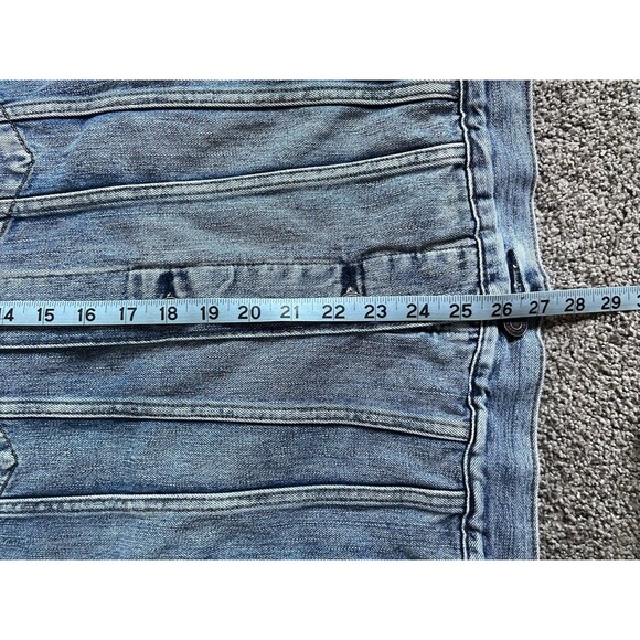 Lucky Brand Jacket Medium Blue Cotton Blend Button Up Denim Trucker Fit - Picture 10 of 10